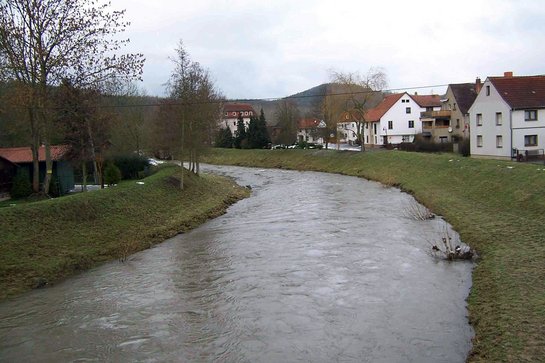 Hörsel bei Stedtfeld vor dem Bau der Hochwasserschutzanlagen